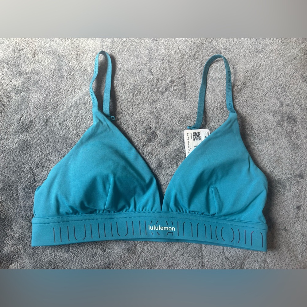 Lululemon License to Train Triangle Bra A/B Marlin Blue Size 6
